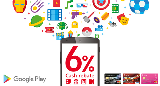 高達6%現金回贈！東亞信用卡 Google Play 商店限時優惠