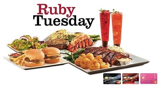 低至7折｜東亞信用卡 Ruby Tuesday 餐飲美食優惠
